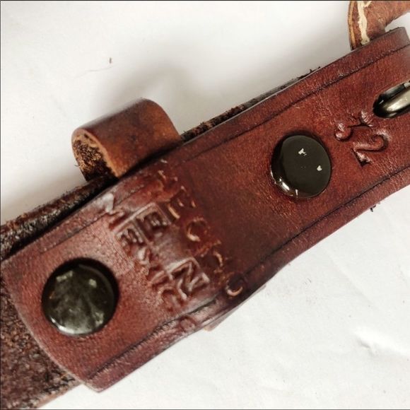 Tooled Leather Belt - Picture 4 of 6